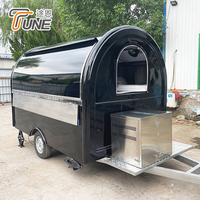 Camión de Comida Móvil de Tamaño Mini en Oferta, Remolque de Comida Redondo con Equipamiento Personalizado