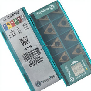 Outil de tournage CNC en carbure de tungstène de marque Taegutec, modèle TCMT16T304-MT TT5080, revêtement CVD, lame de 16 mm, forme rhombus, HRC45-60, 1,5 mm - Product Image 1