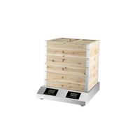 Cuiseur vapeur commercial horizontal automatique en acier inoxydable, taille intérieure 50*40, 2 trous, anti-séchage, pour Baozi