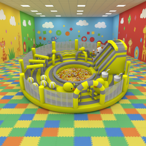 Castillo Inflable Grande, Nuevo Estilo, Patito Amarillo, 13 m de Diámetro, <span class=keywords><strong>Parque</strong></span> <span class=keywords><strong>Infantil</strong></span> Inflable para Niños - Product Image 1