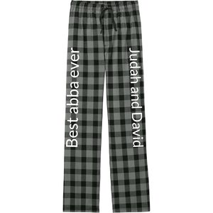 Pantalon de pyjama en flanelle à carreaux pour homme personnalisable avec logo, texte ou photo – Créez votre propre style ! 202511070289 - Product Image 4