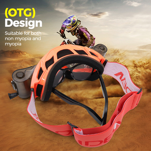 Lunettes de moto Dominator tendance, verres anti-buée UV400, verres interchangeables, sangle réglable, design léger, système ROLL-OFF - Product Image 5