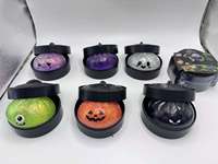 Jouet Squishy Fantôme d'Halloween, Simulation de Boulette Vapeur Anti-Stress, Jouet à Presser au Bout des Doigts, Jouet Fidget Amusant et Mystérieux