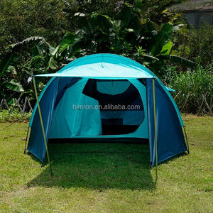 Tente de montagne coupe-vent à double couche pour 4 personnes, imperméable, avec poteaux en fibre de verre, abri ultraléger pour la randonnée et le camping - Product Image 4