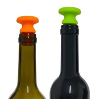 Tapones de Vino Reutilizables de Silicona de Grado Alimenticio con Forma de Animal de Dibujos Animados, Mezcla de Colores, con Logotipo Personalizado al por Mayor, CE/EN71/CPSIA/AU