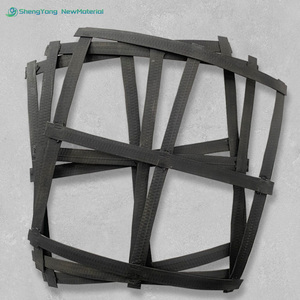 Độ bền kéo cao thép <span class=keywords><strong>geogrid</strong></span> nhựa để tăng cường hiệu quả trong đường xây dựng đường lái xe giữ lại bức tường - Product Image 1