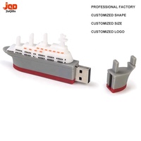Clé USB personnalisée professionnelle, modèle de navire de croisière miniature mignon, clé USB en forme de bateau de la marine, clé USB pour cadeau