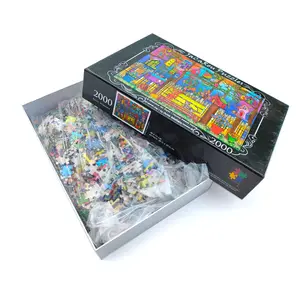 Quebra-cabeças personalizado 2000 peças com caixa