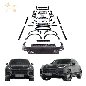 Ventes d'usine 9YA 9Y0.2 coupé sec fibre de carbone lèvre arrière Turbo <span class=keywords><strong>GT</strong></span> pare-chocs jupe latérale tuyau d'échappement Kits de carrosserie pour Porsche Cayenne 2024 + - Product Image 1