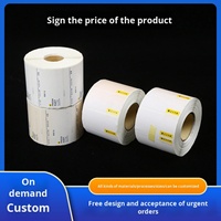 Étiquettes de prix en PVC personnalisables, autocollants thermiques colorés pour étagères de supermarché, adhésifs pour utilisation en exposition