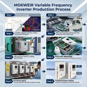 มอเตอร์ไดรฟ์แม่เหล็ก Mokweir MK800 VFD 5.5-11 กิโลวัตต์ 380 โวลต์ 3 เฟส สำหรับมอเตอร์ซิงโครนัส พร้อมมาตรฐาน IP21 สำหรับพัดลมและมอเตอร์คอมเพรสเซอร์ - Product Image 3