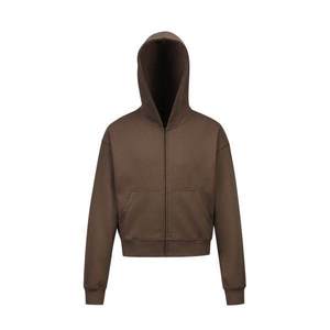 H5526 Fabricant de vêtements, vente en gros, sweats à capuche personnalisés en coton 100% 350 g/m², sweats à capuche pour hommes avec fermeture éclair - Product Image 3