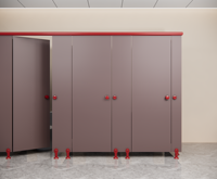 Offre Spéciale : Cloisons de toilettes scolaires et de douches, design graphique, résistantes à l'eau, à prix compétitifs