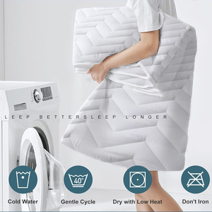 Nouvelle housse de <span class=keywords><strong>matelas</strong></span> matelassée jetable pour bébé, douce, respirante, <span class=keywords><strong>imperméable</strong></span>, taille King, blanc, gris, noir - Product Image 6