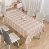 Nappe de table en tissu à carreaux rose vif, douce et soyeuse, pour la table de Noël, nappe rectangulaire