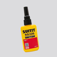 Adhesivo Estructural Acrílico Líquido Espeso Ámbar SUITIT SG326 de 50 ml de Curado Rápido para Unión de Imanes