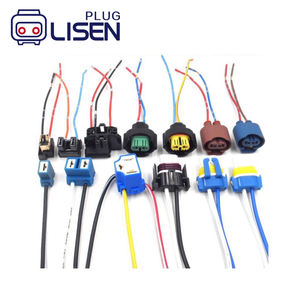 H4 9003 HB2 メス セラミックヘッドライトコネクターハーネス 高温電線 - Product Image 2