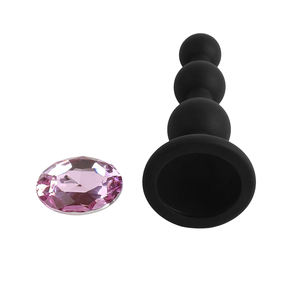 Wholesale Anal Bead With Crystal Silicone Butt Plug Adult Masturbation Sex Toy for Male and Female Flirting Fun for Gay Couple - Product Image 3