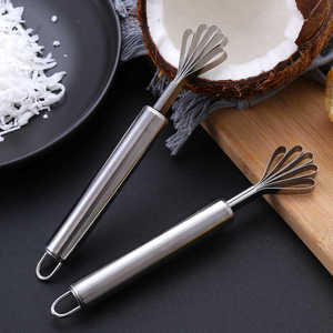 Extractor de carne de <span class=keywords><strong>coco</strong></span> de acero inoxidable, herramienta de raspado, rallador triturado, extractor de carne Manual, suministros - Product Image 3
