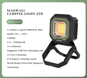 Linterna LED de Camping Recargable por USB para Exteriores, Resistente al Agua IPX5, 1500LM de Brillo, Iluminación de 40m para Senderismo y Pesca - Product Image 2