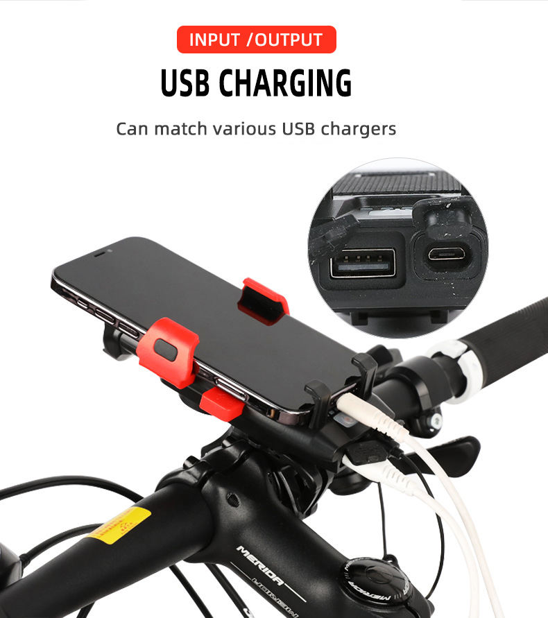 Lampeggiante E Clacson Per Bicicletta - 6 LED E Sirena A 4 Toni Per Sicurezza - Foto 10