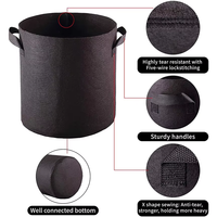Pots en tissu écologiques 1L pour racines plus saines, avec marques de volume, favorisant l'élagage aérien et une croissance contrôlée, pour jardin hydroponique intérieur