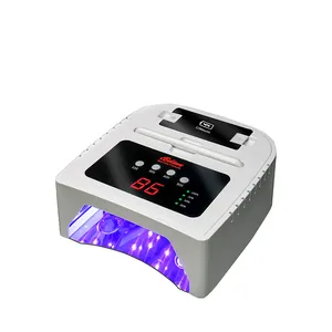 Secador de unha sem fio 48w pro, lâmpada recarregável com luz dupla uv led