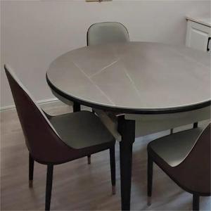 Sample Hot Sale Luxury Modern <strong>Extendable</strong> <strong>Round</strong> Italian Room Folding Furniture Marble Restaurant Dining <strong>Table</strong> - Product Image 6