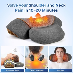 Cervical Spine Electric Massage Pillow <b>with</b> Timing <b>Control</b> <b>USB</b> Plug-in Vibration Heating & Traction for Neck & Shoulder Massager - Product Image 2