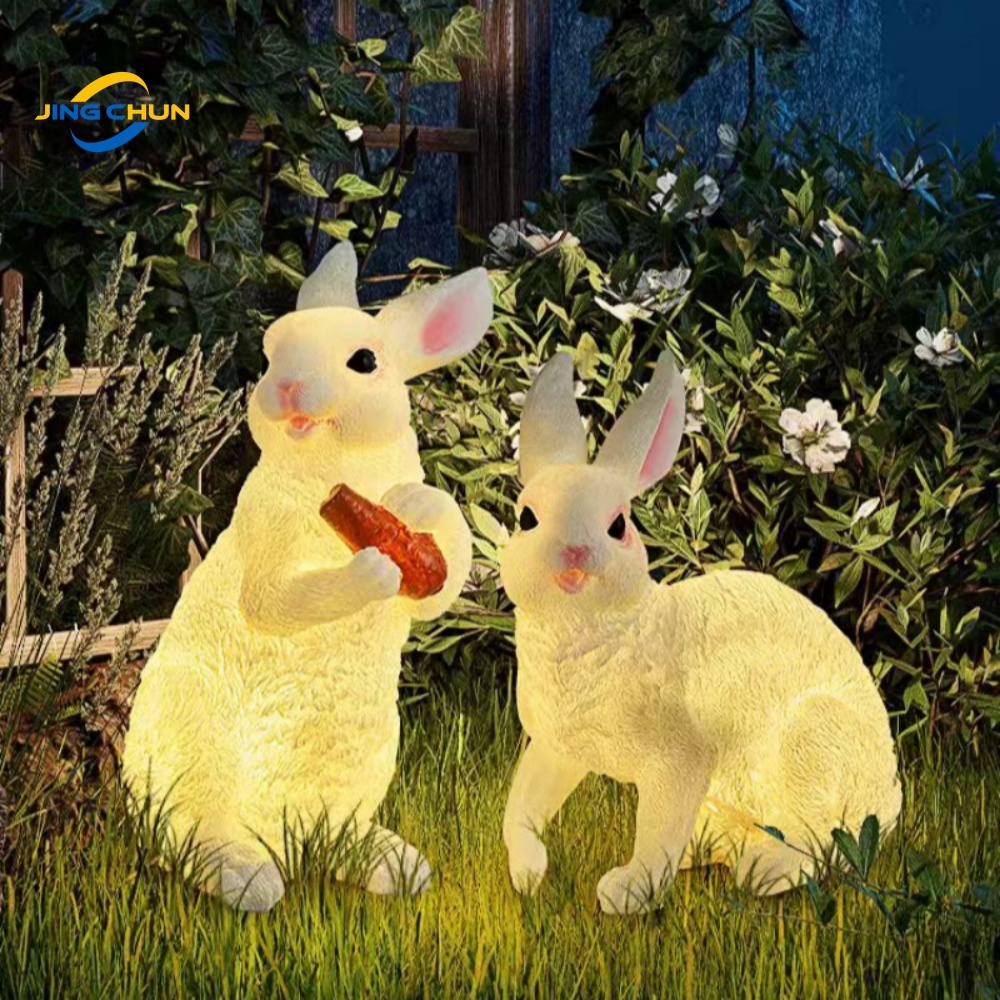 Easter Rabbit Sculpture Lamp IP65 Outdoor Decoration Animal Lamp Festival Bunny Garden Landscape Lawn Lights Landscape Lighting