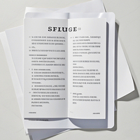 Dépliant en papier couché personnalisé imprimé en couleur Logo bon marché pour livret Manuel de l'utilisateur Plier les prospectus Emballage Services d'impression