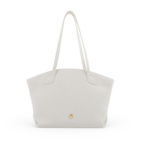 Sac fourre-tout en cuir PU tissé LZ Factory, grande capacité, sac à main pour femme, sac de plage d'été, sac de travail