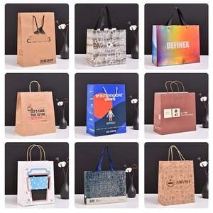Bolsas de Papel Kraft Reciclado Blancas Medianas Aston con Asas de Tela para Compras, Fiestas y Promociones - Impresión de Logotipo y Grabado Personalizados - Product Image 4