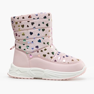 Bottes de neige pour enfants YL-26291 imperméables, antidérapantes, doublées de fausse fourrure thermique, pour garçons et filles, pour les jeux en plein air en hiver, ODM/OEM - Product Image 1