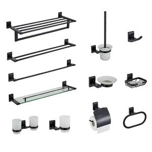 Set di Accessori per Bagno di Lusso Moderno, Set di Ferramenta per Bagno e WC, Set di Accessori per Bagno in Ottone Anticato - Product Image 1