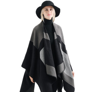 Chal y Pashmina para otoño e invierno, Popular, gruesa, a <span class=keywords><strong>la</strong></span> moda, cálido, 100% acrílico, sensación de bufanda - Product Image 2