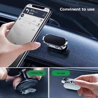 Support de téléphone portable universel pour tableau de bord de voiture, support de tablette flexible en alliage de zinc rotatif à 360 degrés, aimant personnalisé avec logo