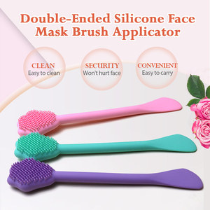 Brosse à spatule pour masque Facial, Logo personnalisé, brosse à masque Facial en Silicone à Double tête - Product Image 2
