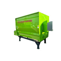Machine de préparation de ration mixte totale antirouille sans entretien porte d'ascenseur contrôlée par PLC sans intervention humaine mélangeur d'alimentation