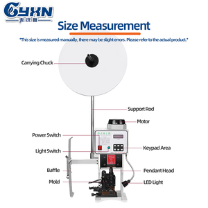 เครื่องจีบปลายสายไฟแบบกึ่งอัตโนมัติ รุ่น CY-2T สำหรับสายไฟหลายแกนและสายอิเล็กทรอนิกส์ แรงดันไฟฟ้า 220V สำหรับโรงงาน - Product Image 5