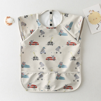 Bavoirs personnalisés pour bébés, fermeture à bouton imperméable, lavable, élasthanne/coton
