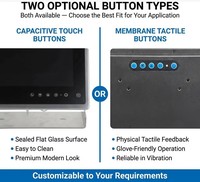 Écran tactile marin de 15,6/18,5/21,5/23,6 pouces, étanche IP67, haute luminosité de 1500 nits avec liaison optique