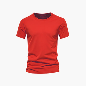 ผู้ผลิตเสื้อยืด OEM ODM แบบกำหนดเอง เสื้อผ้ากีฬาผ้าฝ้ายพรีเมียม เสื้อออกกำลังกาย คอกลม เสื้อยืดพิมพ์ลายเรียบๆ ผู้จัดจำหน่ายเสื้อผ้ากีฬา - Product Image 2
