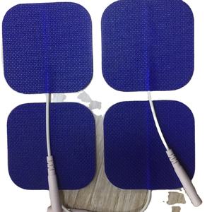 Bantalan elektroda untuk <span class=keywords><strong>Unit</strong></span> <span class=keywords><strong>TENS</strong></span>/EMS, bantalan sandaran kain dengan Gel Premium Jepang dapat digunakan kembali perekat - Product Image 2