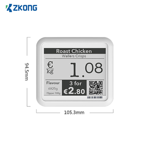 Zkong 4.2 Inch E-ink NFC Kệ Điện Tử Nhãn Trắng Đen Đỏ Wifi Kệ Điện Tử Nhãn - Product Image 5