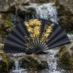Ventaglio Pieghevole Vintage a Doppia Faccia in Plastica, Portatile e Compatto, Abbinabile a Hanfu, Prodotto in Cina, Regalo per Festival - Product Image 6