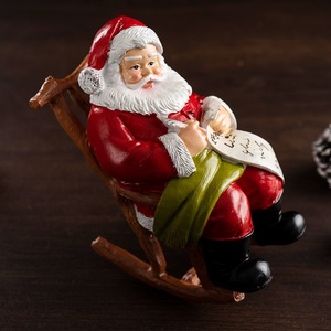 Soprammobili scultura in resina babbo natale statua di natale natale natale forniture Festive regali da tavolo ornamento da tavolo - Product Image 4