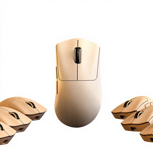 ATTACK SHARK V8 Wireless Mouse Lightweight PAW3950 Gaming Three-Mode 8K for 6-Button Built-in Charging