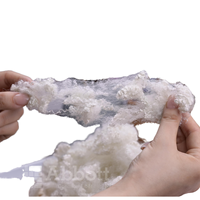 Fibre de polyester recyclée antistatique 100% pour la fabrication de textiles, matière première pour le filage