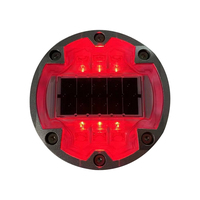 Borneaux de signalisation routière solaires LED ultra-minces avec base en aluminium, étanches IP55, à lumière clignotante/constante, pour avertissement de circulation encastré
